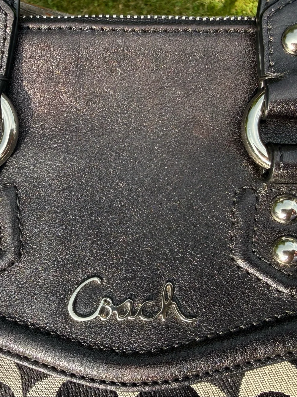 Coach Ashley Signature Satchel with the style number F19242 With Removable Strap
